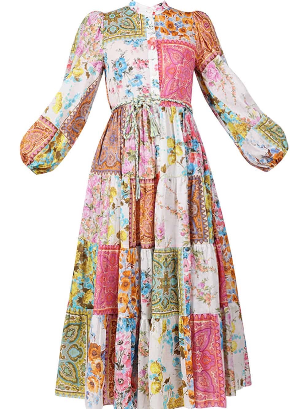 Zimmermann Halcyon tiered midi dress